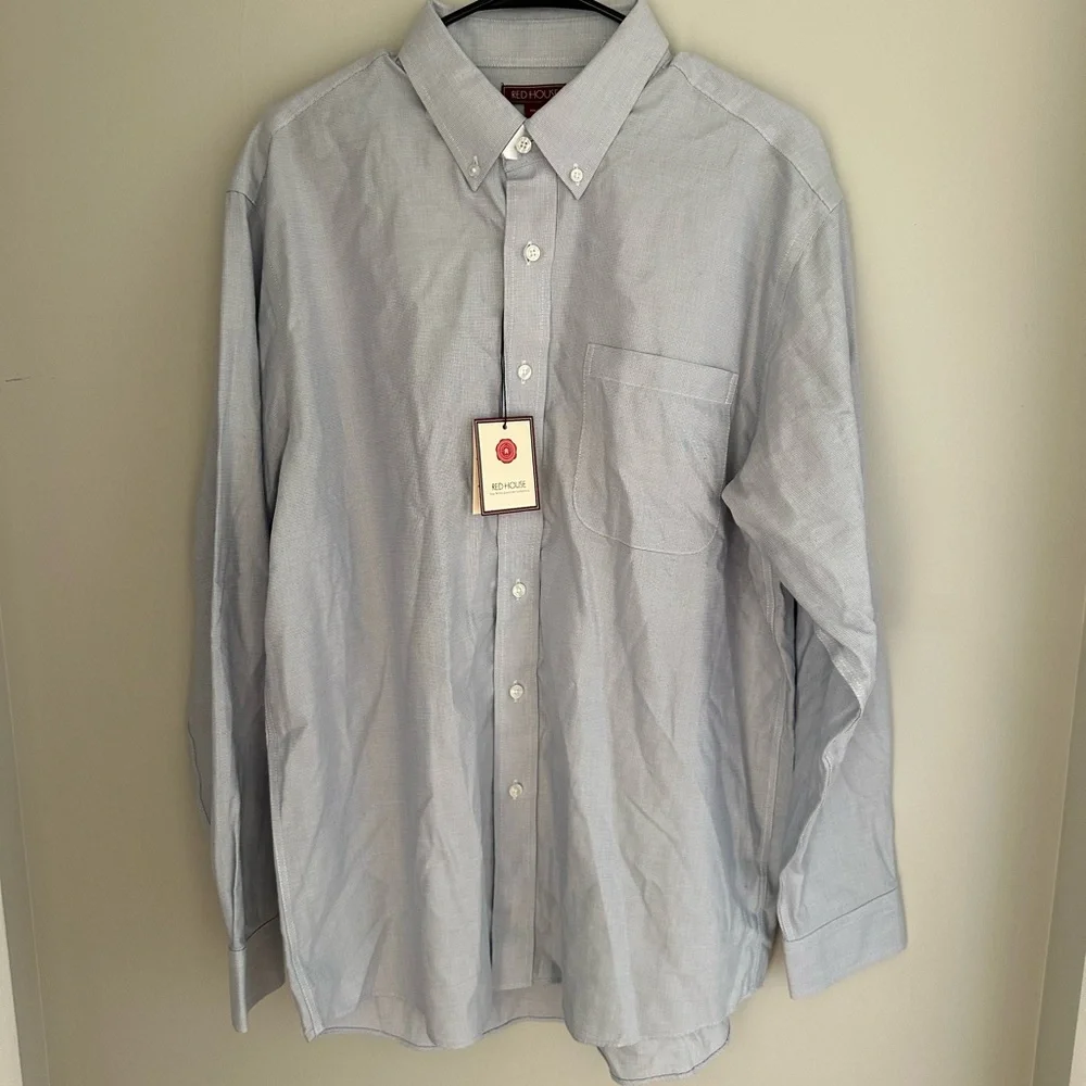✨NWT Red House Elegant Light Blue Dress Shirt Men’s Large✨ - Picture 3 of 5